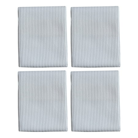 

4pcs Comfortable Dish Towels Water Absorbing Dishcloths for Kitchen (White)