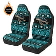 thumbnail image 4 of Uorisanigo Car Seat Covers Front Seats Only, 2 PCS Premium Fur Furry Fluffy Turtle Aztec Tribal Aoto Seat Covers for Cars, Sedans, Trucks, SUVs, Car Interior Accessories, 4 of 7