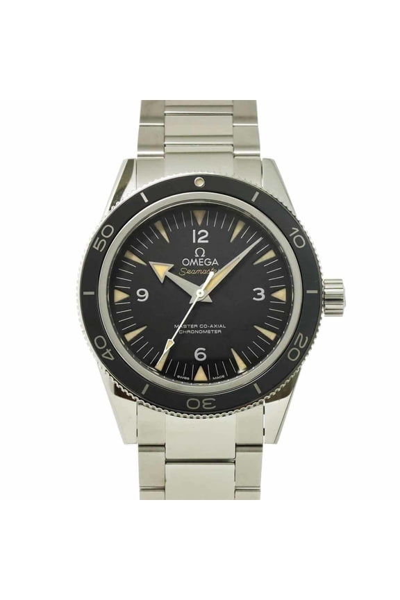 Pre-Owned OMEGA Seamaster 300 Master Co-Axial 233 30 41 21 01 001 Chronometer Men's Watch Black...
