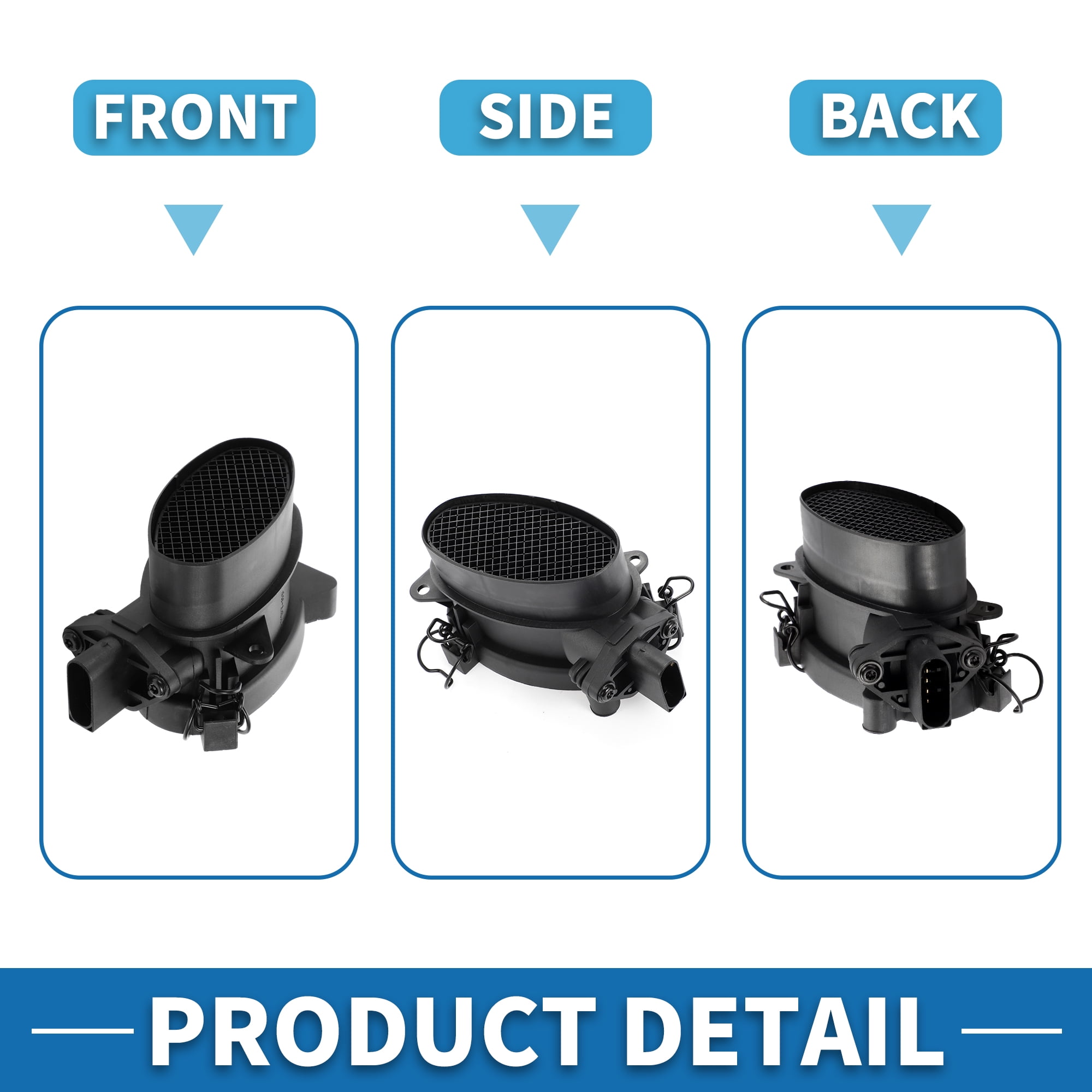 Unique Bargains MAF Sensor Assembly No.13712247592 MAF Mass Air Flow Sensor for Land Rover Freelander for MG ZT Rover 75