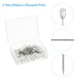 thumbnail image 3 of Bouquet Pins 200 Pack Corsage Pins Flower Pins Straight Pins for Wedding Bouquet Sewing Decoration DIY Craft,4x34mm, 3 of 6