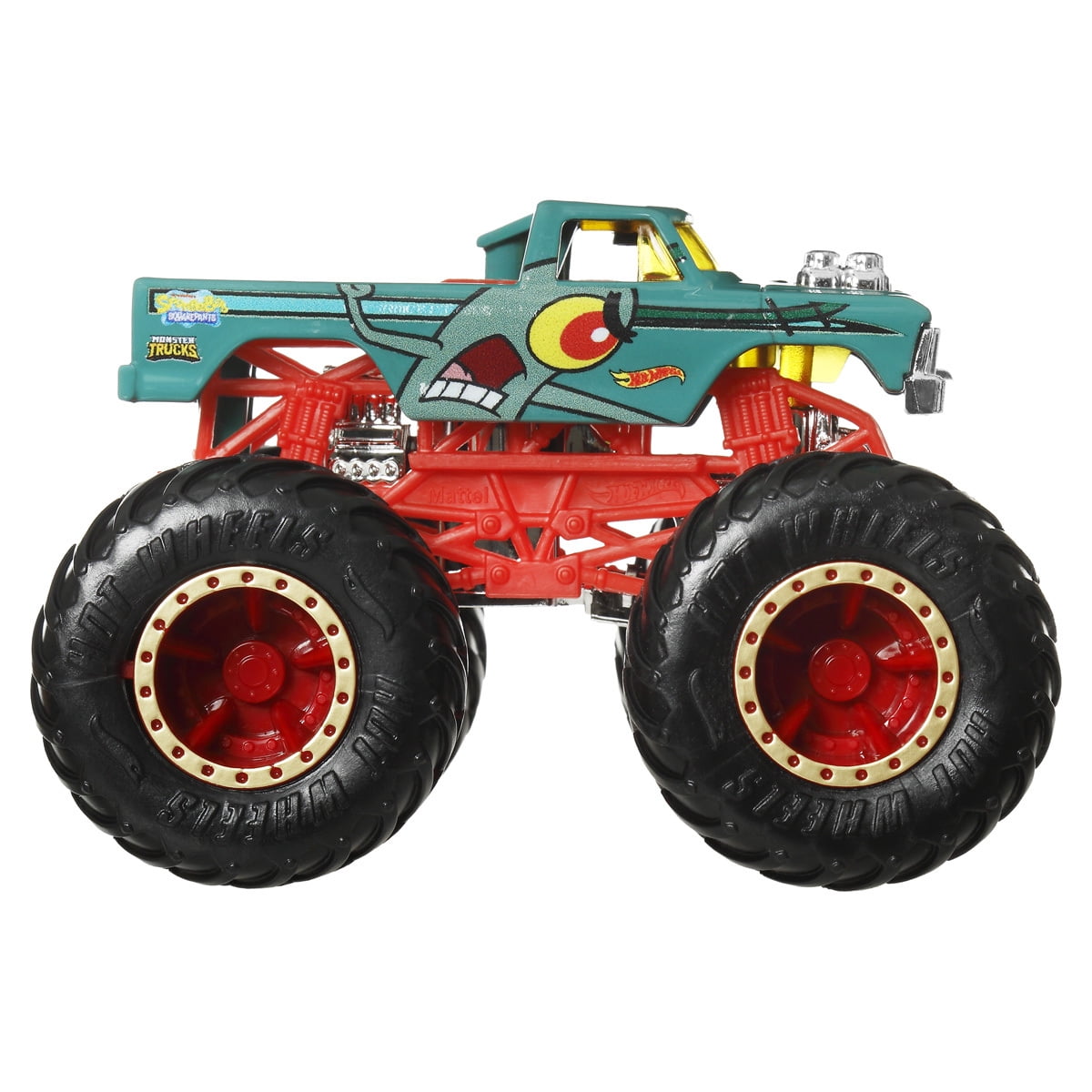 Hot Wheels Monster Trucks SpongeBob SquarePants vs Plankton Vehicle Set
