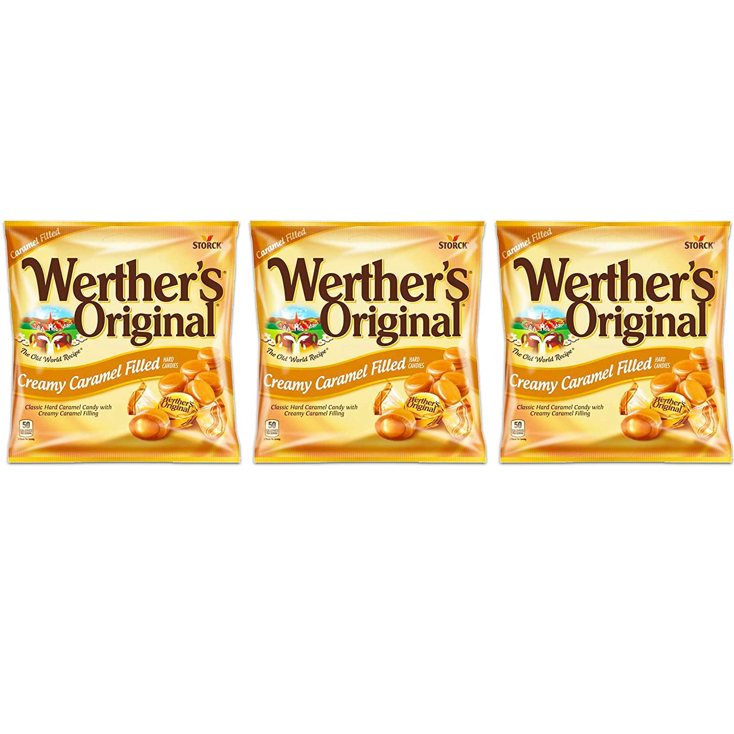 Werthers Original Hard Candies 2.65 oz 3 pack