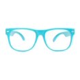 thumbnail image 4 of Kids Retro Sunglasses - Turquoise Frame / Clear Lens, 4 of 7