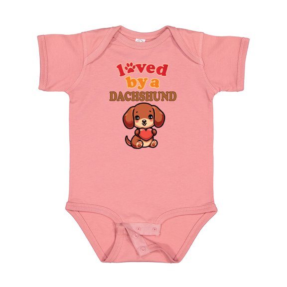 Inktastic Dachshund Mom Puppy Boys or Girls Baby Bodysuit