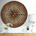 thumbnail image 2 of Designart 'Convex Symmetrical Ellipse ' Modern wall clock, 2 of 3