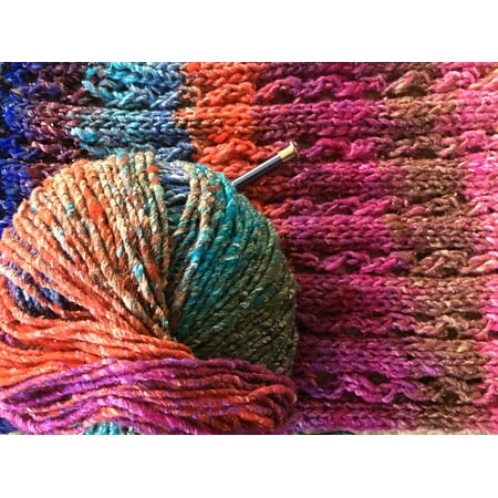 - LAMINATED POSTER Noro Obi Yarn Knit Textile Wool Silk Poster Print 24 x 36