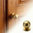 thumbnail image 1 of ONFD Round Brushed Brass Cabinet Knobs Kitchen Drawer Pulls For Home, 1 of 4