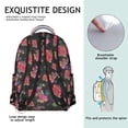 thumbnail image 5 of "Beautiful Flowers Backpack with Sunflower Patterns - Roomy Campus Backpack for Women & Teens, Water-Resistant Fabric, Comfortable Padded Straps, Fashionable Floral Design", 5 of 6