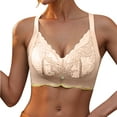 thumbnail image 6 of yievot Women's Push Up Lace Bras Comfort Wireless Bra Supportive Everyday Tshirt Bra, 6 of 7