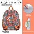 thumbnail image 2 of Energy Sacred Students Backpack - Yoga Mandala Design with Healing and Spirituality Pattern, Comfortable Dual Shoulder Support for School and Travel, 2 of 6