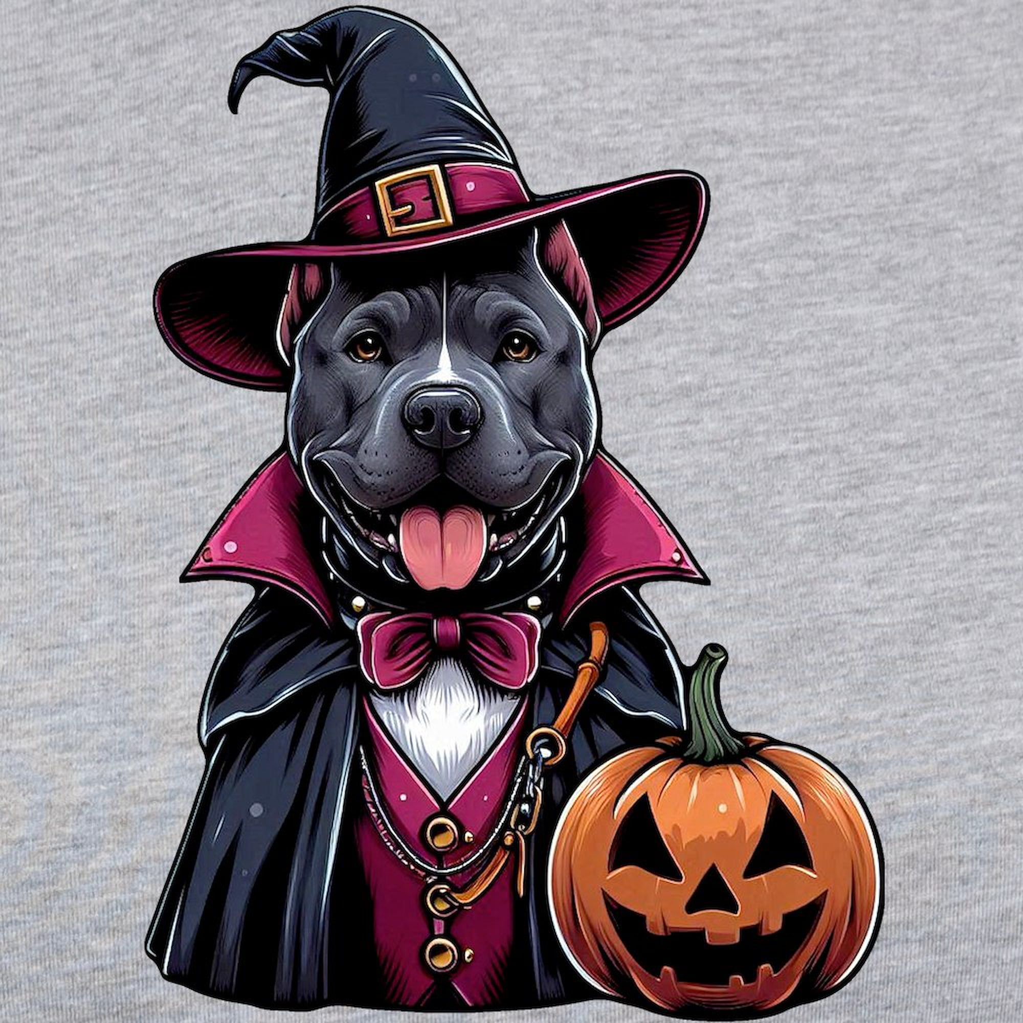 CafePress - Costumed Pitbull Halloween Women's Baseball T Shirt - Womens Baseball Tee