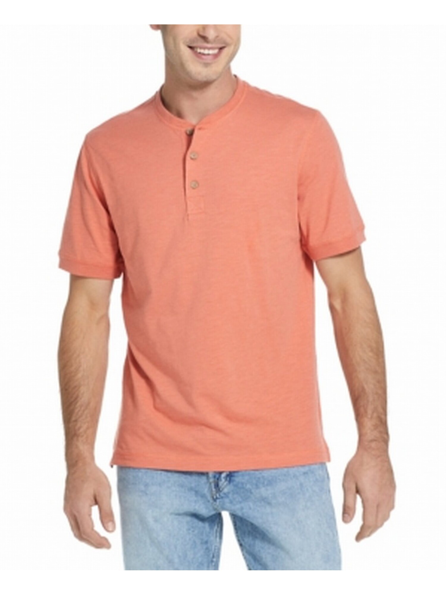 Weatherproof Vintage Mens Orange Heather Polo Shirt 