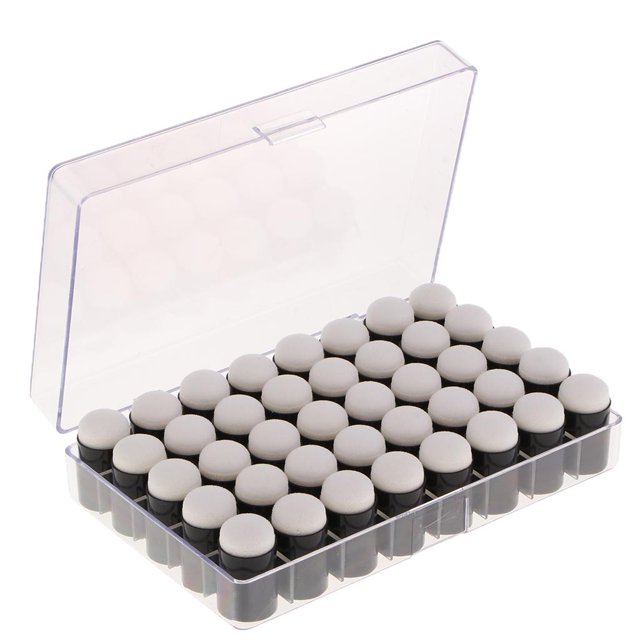 40 Pedazos Esponja en Blanca para Arte para Aplicar Tinta Tiza Pintura Fabricación de Tarjetas Álbumes de Recortes