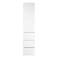 thumbnail image 2 of Benjara Ely Slim Closet Cabinet- 3 Drawers- 71 Inch- White Melamine and Wood, 2 of 6