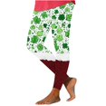 thumbnail image 4 of lcziwo 50% Percent off Sales Today, St Patrick's Day Leggings for Women Trendy Shamrock Print High Waist Yoga Pants Slim Fit Stretchy Workout Tights Holiday Bottom Trousers Red XXL, 4 of 8