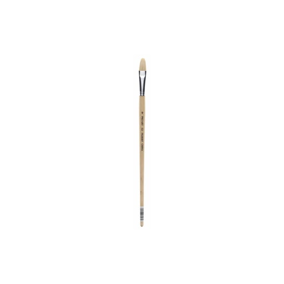 Pro Art White Bristle Filbert Brush Size 9 for Oil and Acrylic Painting