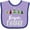 Lavender and Purple, variant on Inktastic Buon Natale Festive Christmas Trees Boys or Girls Baby Bib