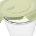thumbnail image 3 of BRIGHTFUFU Soup Bowl Green Lid Refrigerator Safe Home Use 1Set 5.1X3.5X4.5In, 3 of 6