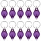thumbnail image 1 of 10 Stück UV-Licht Mini LED Schlüsselanhänger Taschenlampe Taschenlampe Schlüsselring Lichter Reisepass ID Geldscheinprüfer Lila, 1 of 7
