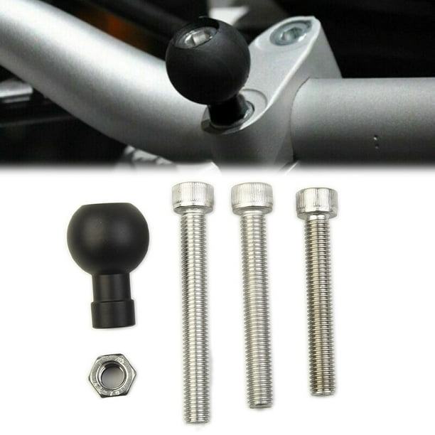 Handlebar Motorcycle Clamp Base W/ 1" Ball & M8 Screw For RAMB367U
