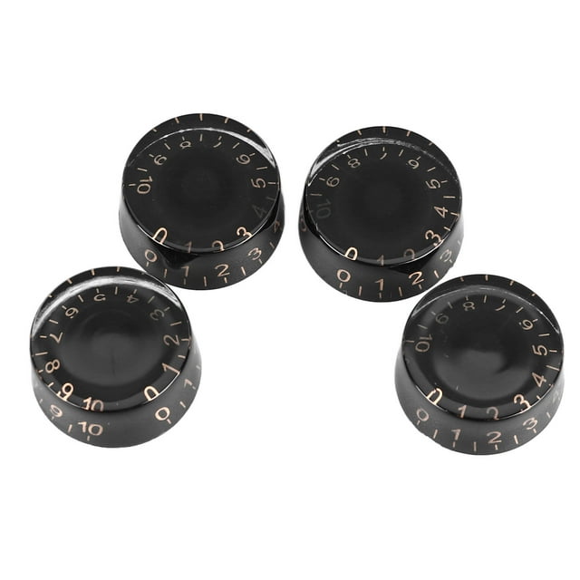 4PCS Top Hat Knobs Electric Guitar Volume Tone Adjustment, Durable Plastic Material, Rotation, Universal Compatibility, Unique Design, 4PCS Total For Replace And Use