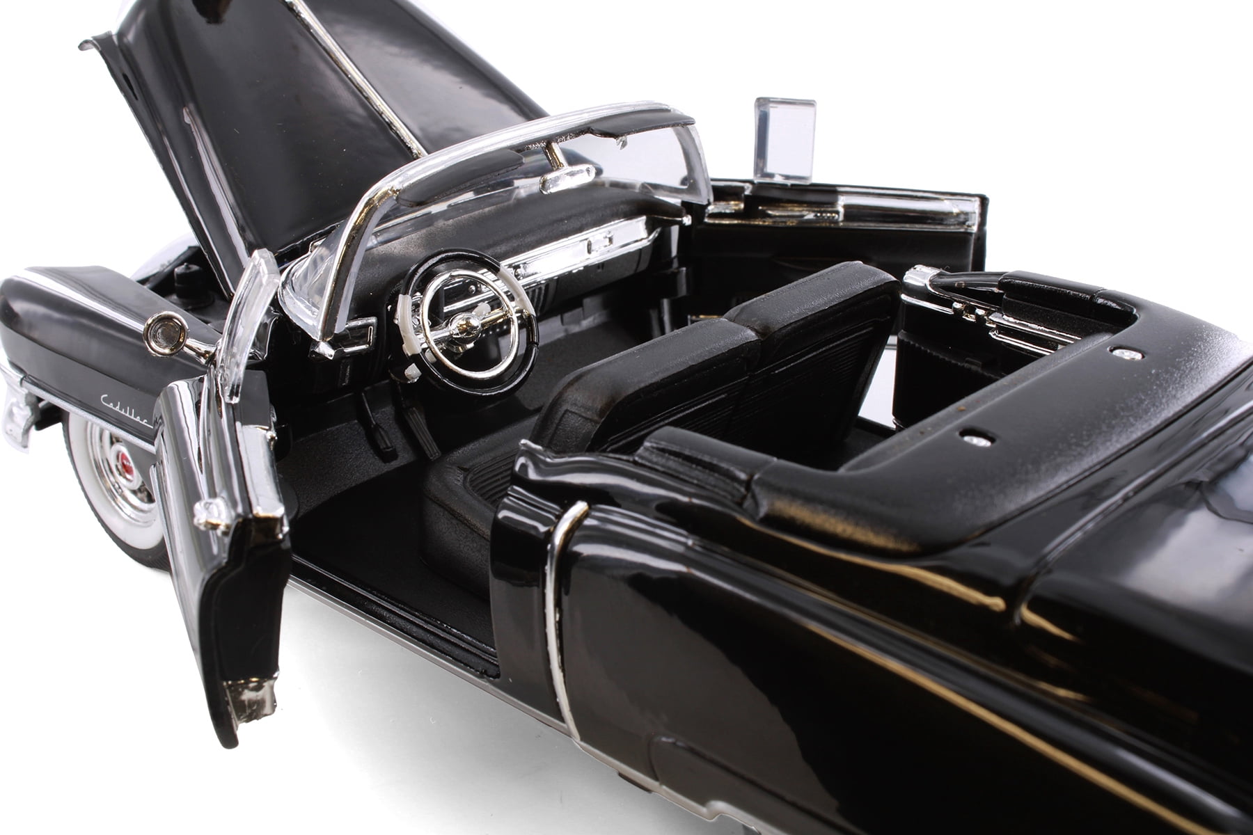 1953 Cadillac Eldorado Convertible, Black - Welly 22414C/4D - 1/24