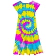 thumbnail image 3 of Gaexia Girls Dresses ,Girls Summer Dresses Double Layer Flutter Sleeve Flowy A Line Dress Casual Gradient Midi Dresses (Yellow,10-11 Years), 3 of 5