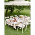 thumbnail image 3 of Outdoor Tablecloth with Umbrella Hole and Zipper, Grey Fall Rectangle Table Cloth 52x70 Inch Waterproof Tablecloth, Thanksgiving Maple Leaf Harvest Botanical Picnic Table Cover for Patio Camping, 3 of 7