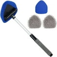 thumbnail image 2 of 5Pcs Car Windshield Cleaning Brush 19inch Microfiber Car Window Cleaner Auto Interior Cleaner Tool with Extendable Handle and Rotating Head Vehicle Glass Wiper Cleaning Kit for SUV, 2 of 11