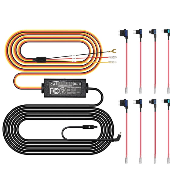 Kit de cableado Pelsee Dash Cam P1 Duo de 12 V-24 V a 5 V tipo C