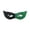 Green, variant on Halloween Textured Two-Tone Eye Mask, Split-Color Half-Face Masquerade with Elastic Strap (1 PC Mask) Blue One Size
