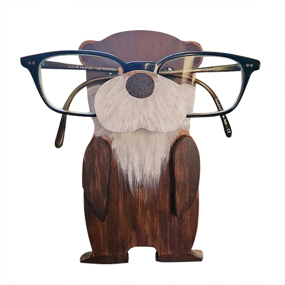 Fashion Wooden Eyeglasses Holder Creative Animal Shape Eyes Glasses Display  Stand Sunglasses Home Office Desktop Dcor