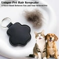 thumbnail image 4 of Pet Memorial Gifts for Cat Dog Cute Leather Paw Keychain Pet Hair Keepsake Keyring for Bag Purse Paw Charm Key Holder, 4 of 4
