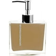thumbnail image 2 of Decozen Bath Accessories Set, Crystal Beige Acrylic Bathroom Tumbler Bath Lotion Dispenser Square Tray Tissue Box Bathroom Decor Accessory Set of 4 Piece, 2 of 7