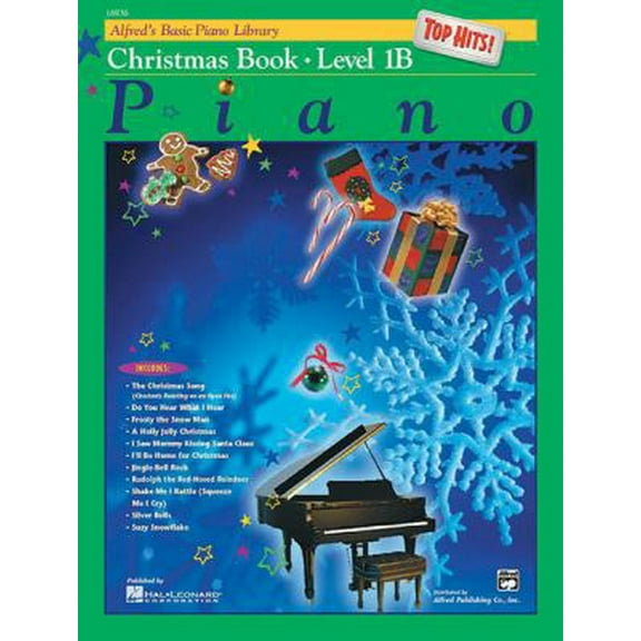 Pre-Owned Alfred's Basic Piano Library Top Hits! Christmas, Level 1B (Paperback) 073900400X 9780739004005