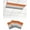 Gray Orange, variant on Fluorescent Light Covers for Ceiling Lights 3 Pack, Red Gray Ombre Magnetic Ceiling Light Covers 2x4 Feet for Classroom Office School, Modern Gradient Abstract Art Overhead Drop Ceiling Light Shade