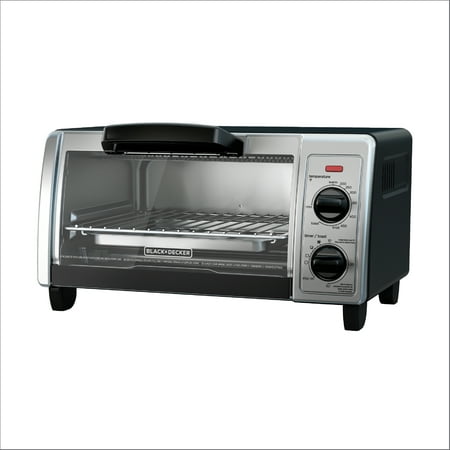 BLACK+DECKER 4-Slice Toaster Oven, Stainless Steel,