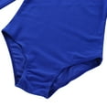 thumbnail image 5 of DPOIS Kids Girls Classic Long Sleeves Ballet Dance Leotard Gymnastic Bodysuit Dark Blue 6, 5 of 7