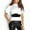 Black, variant on Women's Wide Stretchy Elastic Waist Belt Vintage Big Flower Cinch Belt for Dresses