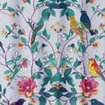 thumbnail image 5 of Orinice Bird Shower Curtain Watercolor Elements Flower Bird Branches Flowers Butterfly Polyester Shower Curtain Set with Hooks 72 X 72 Inches 36x72, 5 of 7