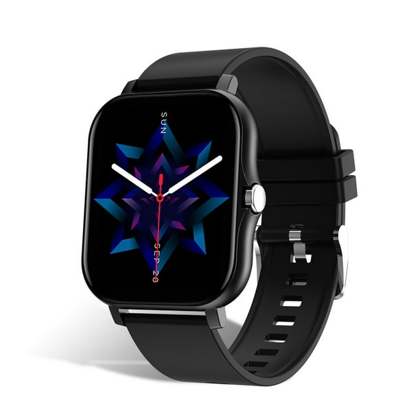Hombres Reloj inteligente Digital Bluetooth Compatible con la pantalla Táctil Táctil Reloj de pulsera Fitness Tarifa cardíaca Música Reproductor SmartWatch Electronics Black Silicone Strap Inevent EL005787-04B