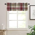 thumbnail image 3 of Valances Curtain Buffalo Check Plaid Kitchen Curtain Valances Rod Pocket Rustic Plaid Farmhouse Window Curtain Treatment Short Topper Curtains for Kitchen Bathroom Living Room 1 Panel 54x18 Inch, 3 of 6