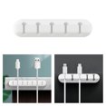 thumbnail image 3 of Organizador de cables Sunnimix Soporte de cable autoadhesivo 5 hoyos, 3 of 8