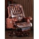 thumbnail image 5 of Computer chair home boss chair leather business reclining massage executive chair solid wood swivel chair lift office seat My Lux Decor Round, 5 of 14
