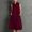 *Wine, variant on ClodeEU Women's Collared Sleeveless Button Down Linen Midi Dress,Casual Sundress with Pockets Beige,Women's Plus L