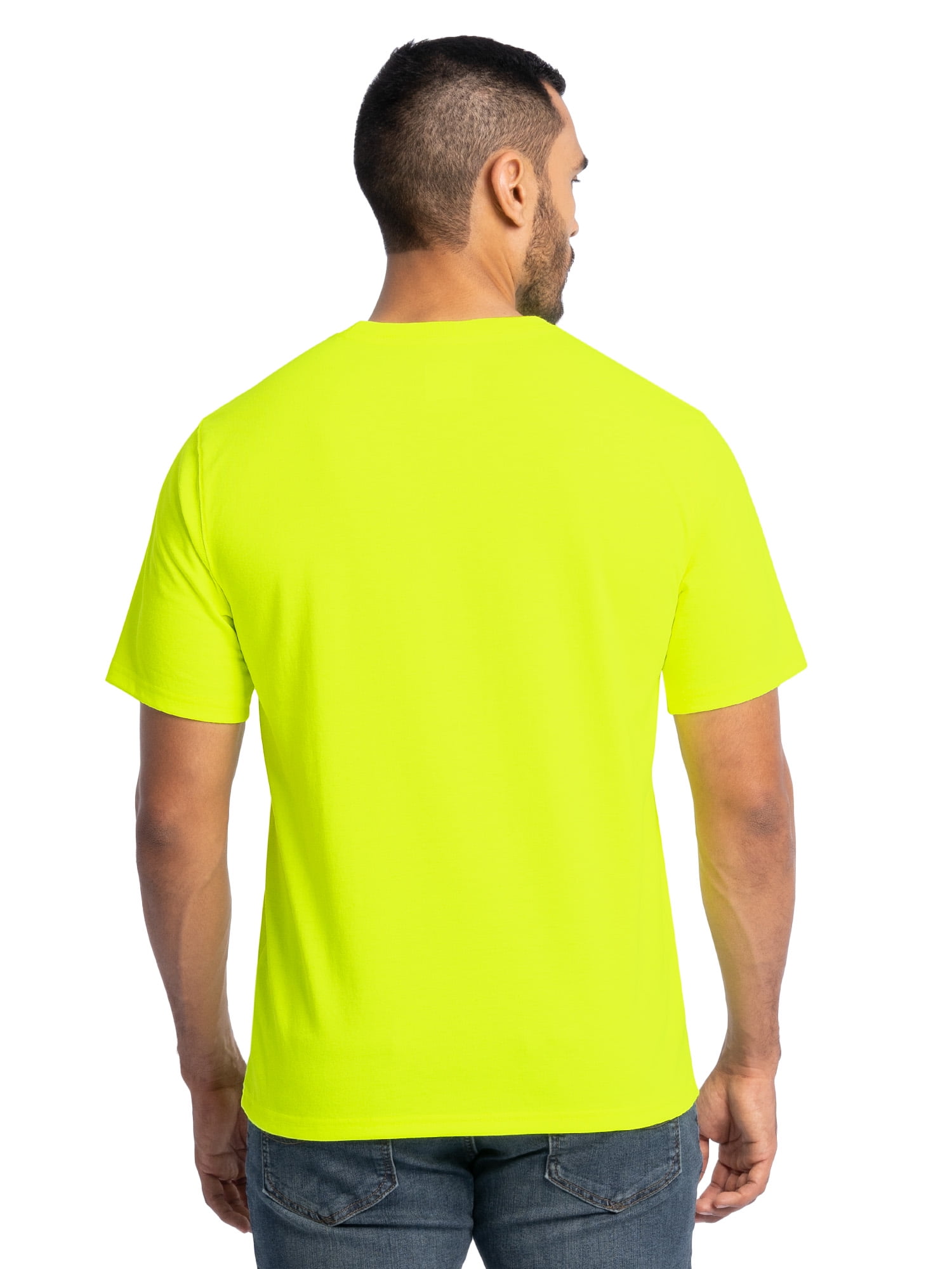 Wrangler Workwear Men's Short Sleeve Heavyweight Pocket Crew Work Shirt, size S-2XLT