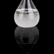 [Big Save!] Stylish Desktop Weather Forecast Water Drop Glass Bottle Barometer Bottles Weather Station