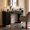 Black+Gold, variant on Advwin Freestanding Salon Station for Hair Stylist, Barber Station with Storage, 3 Drawers, 2 Cabinets, Open Shelves & 3 Tool Holders, Salon Furniture for Barber Shop, Spa & Home, Black+Gold Accent
