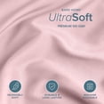 thumbnail image 4 of Bare Home Luxury Duvet Cover and Sham Set - Premium 1800 Collection - Ultra-Soft - King, Dusty Pink, 3-Pieces, 4 of 10